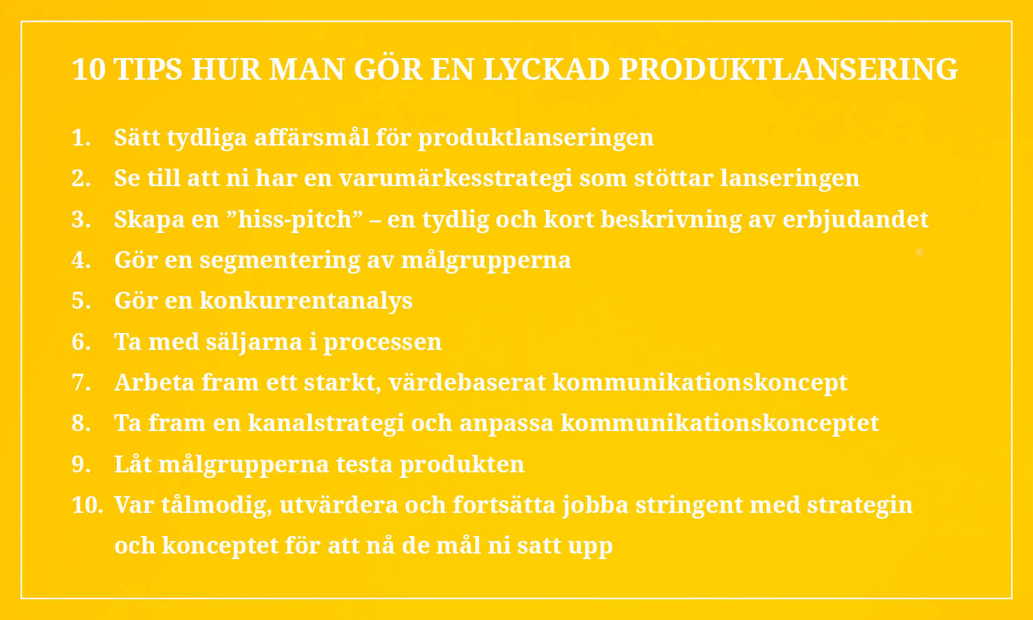 Byråteket Guide 10 tips hur man gör en lyckad produktlansering 2