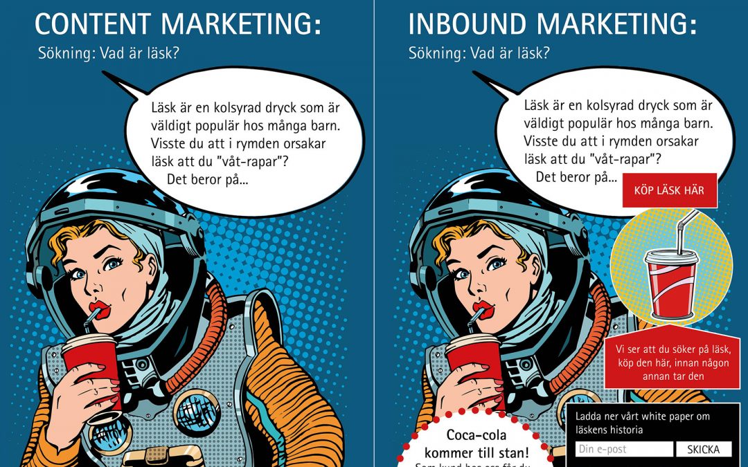 Skillnaden på content marketing och inbound marketing